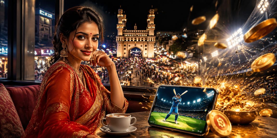 Cricket betting enthusiasts near Charminar Hyderabad using mobile interface